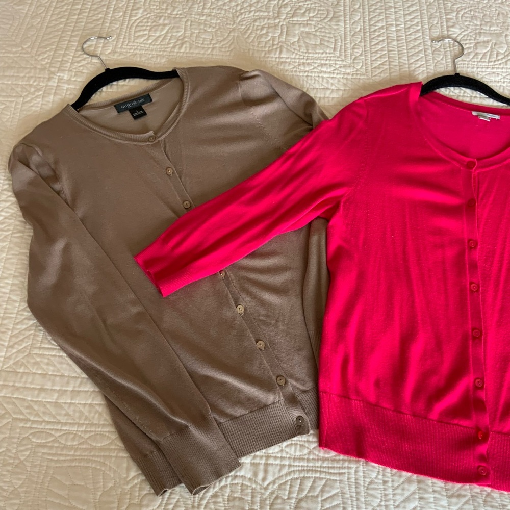 Two sweaters Size Halogen & August Silk LARGE